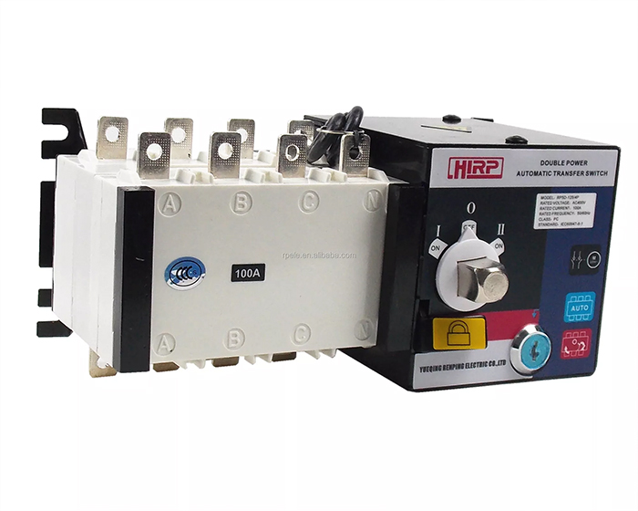 RP5D-125 4Poles 220V/110V Double Power Automatic Transfer Switch 100Amp Changeover Switch
