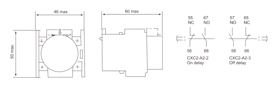 LA2-DT0 Contactor Block