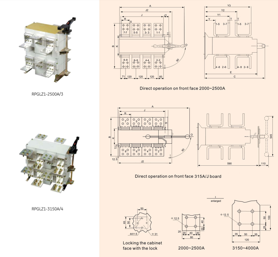 Manual Transfer Switch RPGLZ1-1600A/4