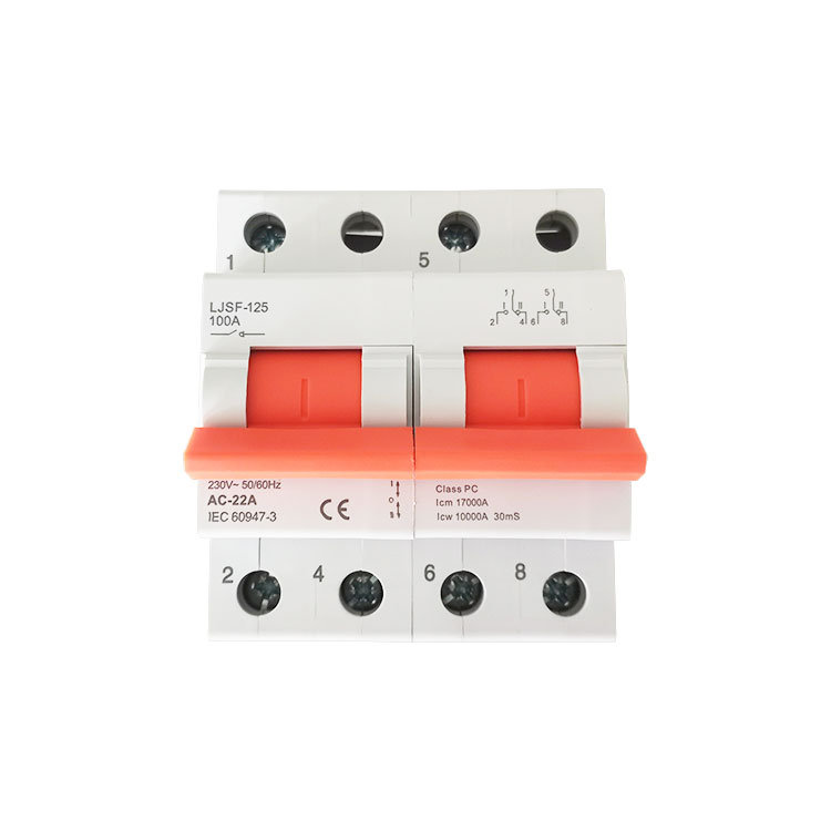 Dual Power Transfer Switch Modular Manual Changeover Switch LJSF-125