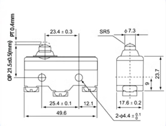 15A Micro Waterproof Limit Switch Types