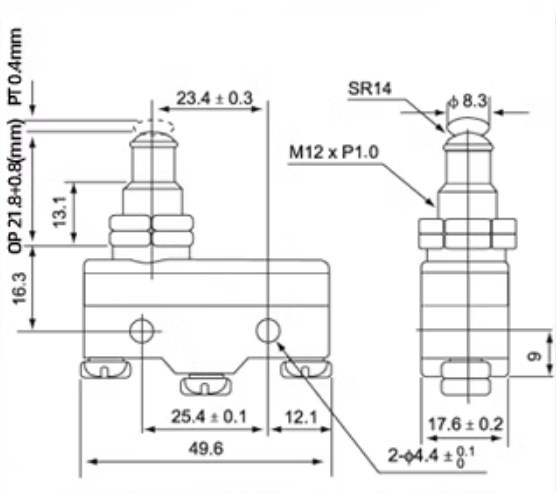 Micro Switch Limit Switch ME 8108