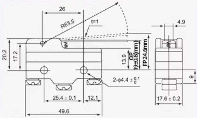 Spring Limit Micro Switch Lever Price
