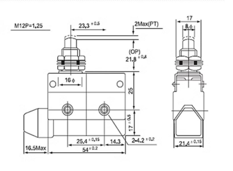 Micro Switch Heavy Duty Momentary Limit Switch