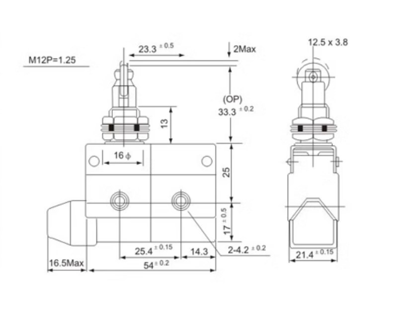 Travel Electrical Mini Limit Switch