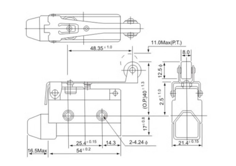 Spring Roller Lever Limit Switch Types