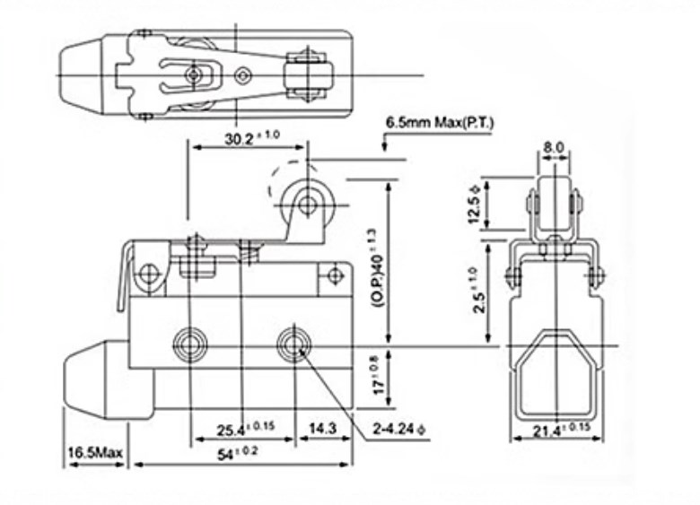Roller Lever Thermal Limit Switch Types