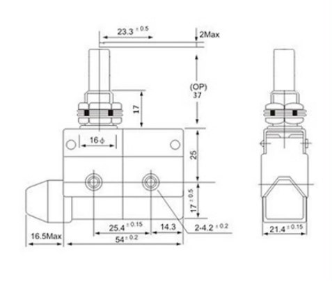 Momentary Micro Safety Limit Switch